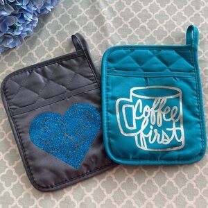 NEW Coffee First & Love Hot Pads